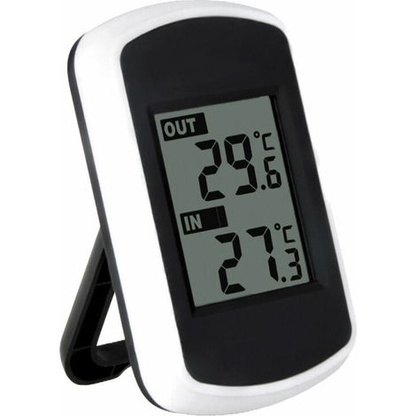 royaluxe - Testeur de température ambiante de mesure de température de thermomètre intérieur et extérieur sans fil LCD (1/5)
