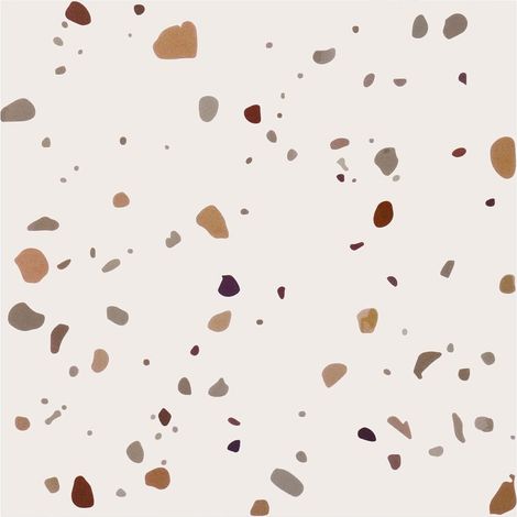 PVC Adhésif Terrazzo Autoadhésif Carrelage Cuisine Sol Autocollant Salle de Bain Marbre Imperméable Vinyle Chambre (30x30cm Beige) (1/5)