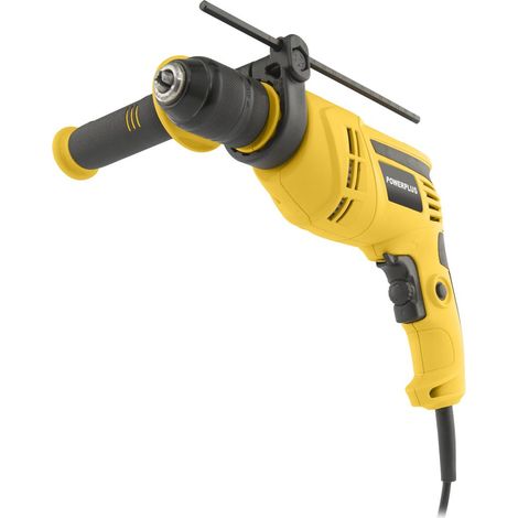 Powerplus Perceuse à Percussion Électrique POWX0261 - 2 en 1 : Perçage et Perçage à Percussion, Perceuse Filaire de 650 W