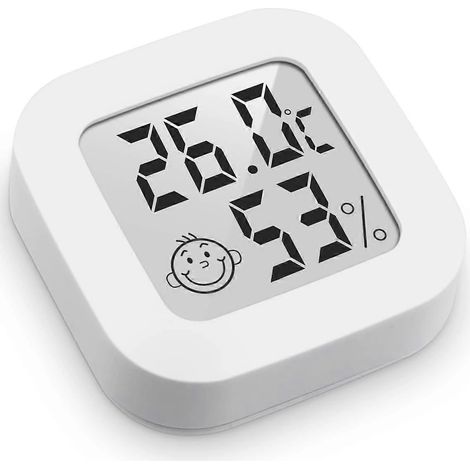 Hygromètre numérique, thermomètre et hygromètre d'intérieur avec affichage de la température et de l'humidité pour serre, jardin, cave, écran LCD (1/5)