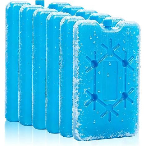 Lot de 6 Blocs réfrigérants, 200ml Pain de Glace pour Sac Isotherme Bloc Glace pour Glaciere Réutilisables et Extra Pain de Glace Plat pour Camping Pique-Nique Randonée (1/5)