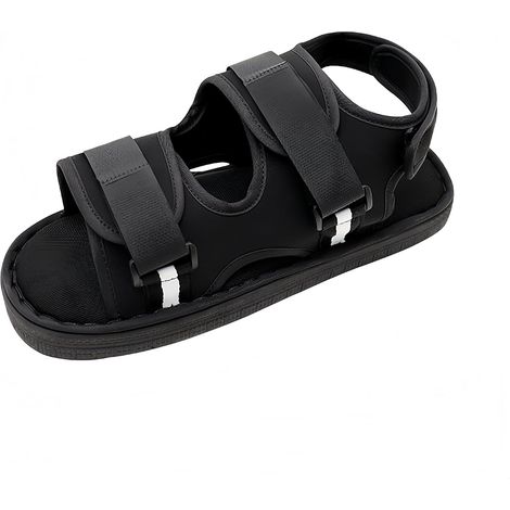 Chaussure de Plâtre Postopératoire, chaussure de récupération réglable en plâtre, Pour Pied Blessé Entorse Protection de Plâtre Soutien du Pied- Noir, Taille : XL (4448),Chaussures de rééducation en p (1/5)