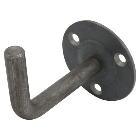 Torbel – Support de rampe à souder – Coude chanfreiné – Base circulaire Ø 60 mm – Épaisseur 3 mm – 3 trous de fixation Ø 6 mm (1/2)