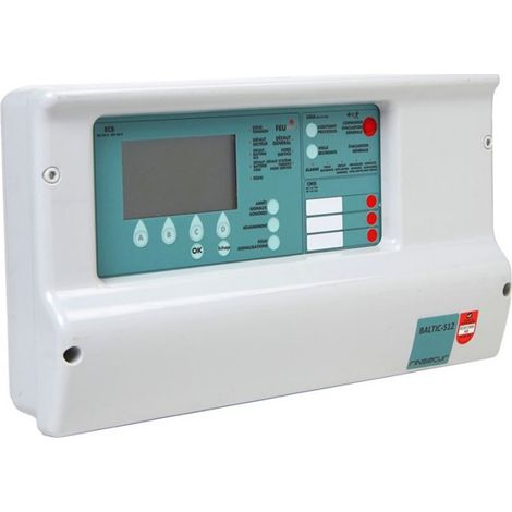 Fireless – Alarme maison ECS/CMSI adressable 512 – Alimentation 230V – Puissance sonore 110dB – Portée 300m – ABS gris