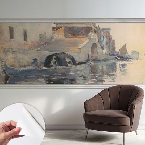 Carta da parati adesiva - lavabile - decorazione murale - per cucina - pellicola decorativa Armonia veneziana 250x104 cm (1/5)