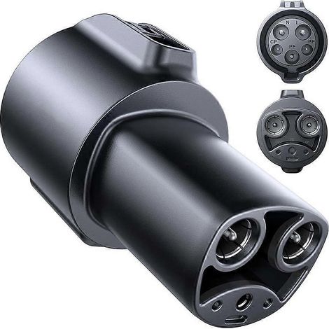 Adaptateur de charge J1772 pour Tesla, compatible avec les chargeurs Tesla [Max 80 A 240 V] et les adaptateurs Tesla NACS. Facile à utiliser. (1/5)