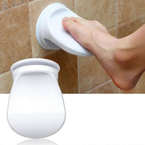 Repose-pieds de douche pour se raser les jambes, repose-pieds antidérapant à ventouses, tabouret de douche, aide au rasage des jambes (1/4)