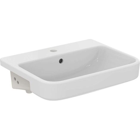 Ideal Standard i.Life B - Waschtisch 55x44 cm, mit Überlauf, mit Hahnloch, weiß T461101 (1/5)