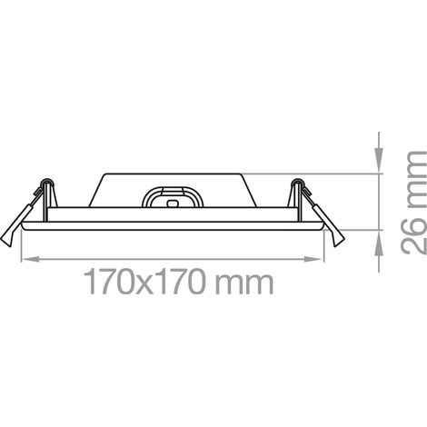 Faro Led Quadrato 18W 230V Tri ( Lampo Cod. Sqled18Wmc )