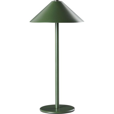 Lampada LED wireless per interni ed esterni in metallo con porta USB C ricaricabile verde Modjo
