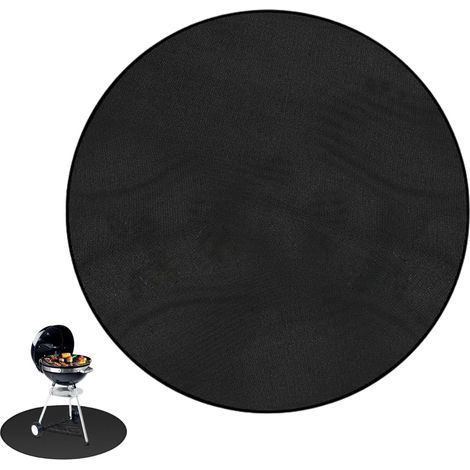 Feuerschale sous Couche Ignifuge Ronde 60 cm, Tapis Protection Chaleur pour Grill et Brasero, Tapis Sol Déperlant pour Terrasse Pelouse et Camping (1/5)
