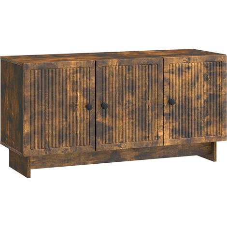 Mobile TV Rovere Fumo 99 x 34,5 x 50 cm Legno ingegnerizzato vidaXL