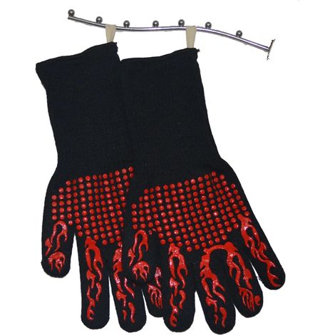 Hitzebeständige Ofenhandschuhe bis 800 ℃ / 1472 ℉, Grillhandschuhe hitzebeständig, für Grill, Backofen, Küche (1/5)
