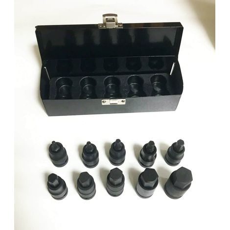 SET CHIAVI BUSSOLA BUSSOLE ESAGONALI IMPATTO H4 H19 1/2" AVVITATORE 942 SK