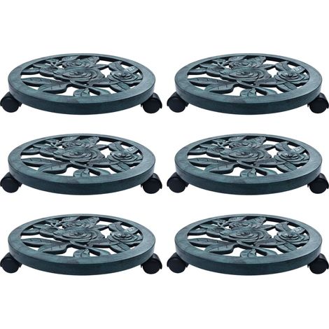 Pflanzenroller 6 Stk. Grün 38 cm Kunststoff