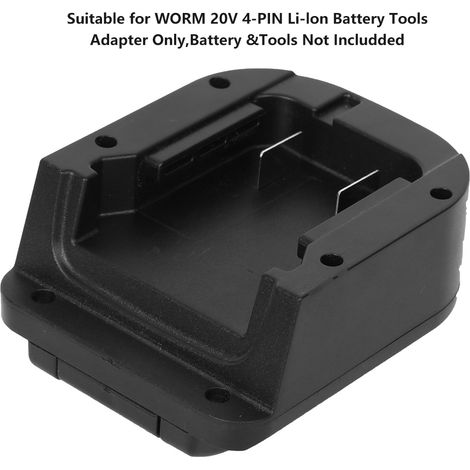 Adaptateur de batterie pour Milwaukee M18 Li-Ion compatible WORX 20V 4 broches outillage électrique (1/5)
