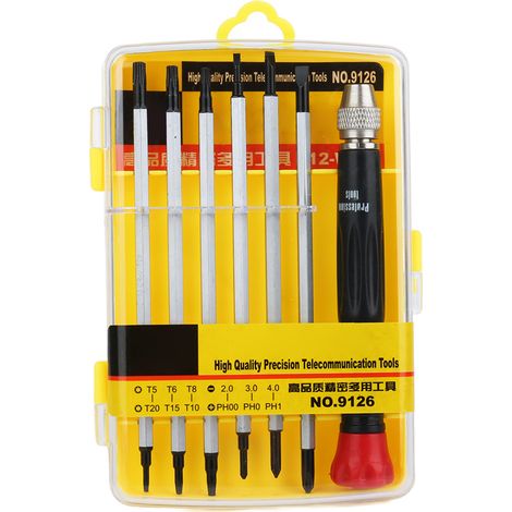 Ensemble de tournevis pour guitare, embouts plats, cruciformes et en étoile, burins, accessoires de réparation d'instruments de musique (1/5)