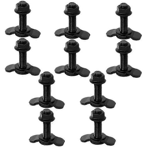 10 Stück Doppelgewindemuttern für 3/8-24 45 mm L-Schiene, kompatibel mit Anhänger- und LKW-Plattformen. (1/5)