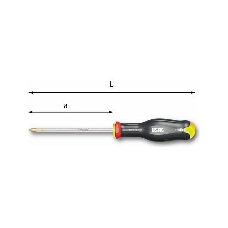 USAG 324 PH GIRAVITI PER VITI CON IMPRONTA A CROCE PHILLIPS® 2x100