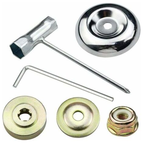 6-piece universal head nut set for brushcutters, blade nut fastening set for lawnmowers and brushcutters--DTEKGAZ