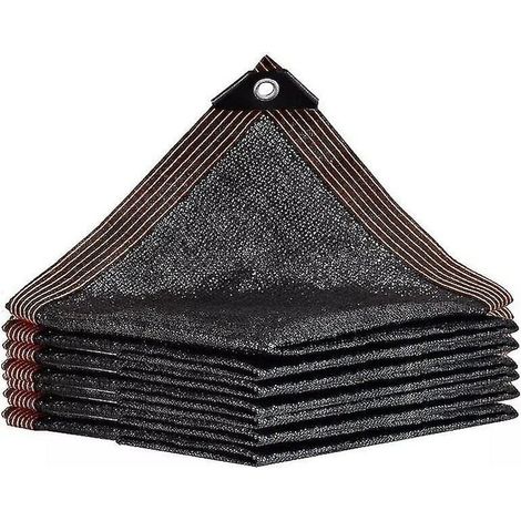 Voile d'ombrage pour serre, 90% anti-UV, 4x7m, kit avec bords thermocollés et anneaux de fixation