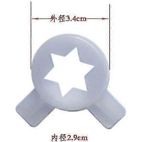 4pcs Ice Cream Machine Nozzle Tips: Creative Nozzles With Hexagonal Star Shape For Ice Cream Maker - Easy To Clean For Shops And Dessert Parlors (1/3)