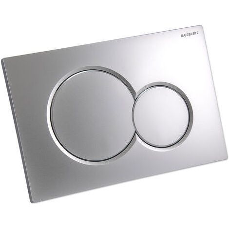 Passend für Geberit Sigma01 WC-Betätigungsplatte (rund, Modell 115.770, Silber matt). (1/4)