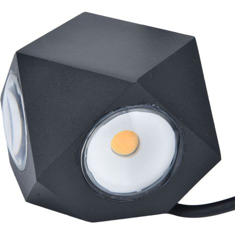 12W LED-Wandleuchte, Aluminium, 4-seitiges Licht, modernes skandinavisches Design, dekorative Wandleuchte für Wohnzimmer, Villa, Hotel, KTV, Flur (AC85-265V, 12W warmweißes Licht) (1/5)