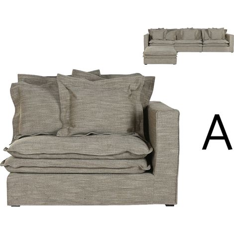 Modulo Sofa Izq/Der Poliester 120X120X95 Verde (1/5)