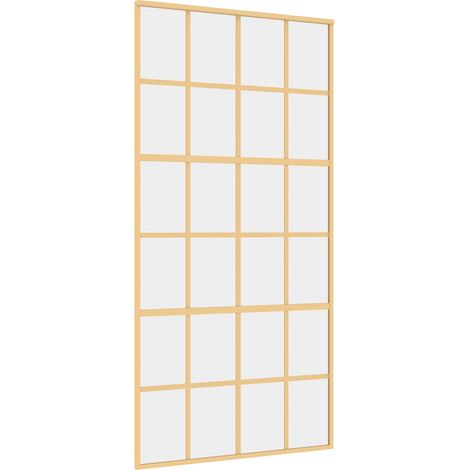 Maison Exclusive - Schiebetür Golden 102,5x205 cm ESG-Klarglas un