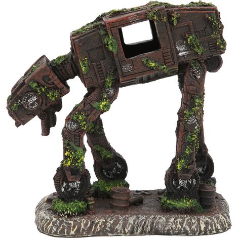 Robot chien pour aquarium, objet en résine écologique et résistant à la corrosion, décoration pour aquarium (1/5)