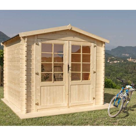 Casetta Da Giardino In Legno Noemi 250x250 cm Losa Legnami - Casetta con Grondaia