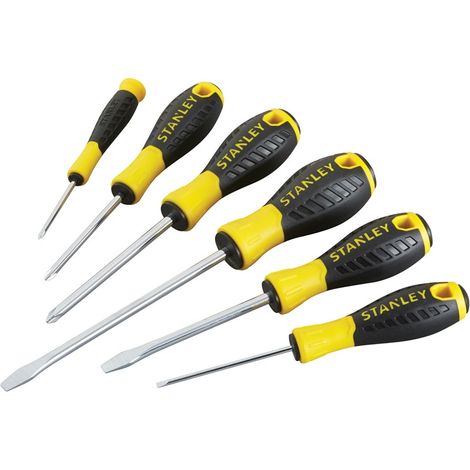 Stanley Tools 0-60-208 Essential Screwdriver Set, 6 Piece Sl/Ph