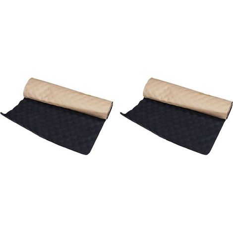Adatto per confezione da 2 cuscinetti fonoassorbenti e isolanti per auto da 100x50 cm, cuscinetti in schiuma acustica per subwoofer, accessori per auto.