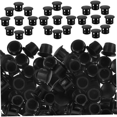 Baluue Lot de 100 bouchons en plastique meubles cache-trous ronds (1/5)