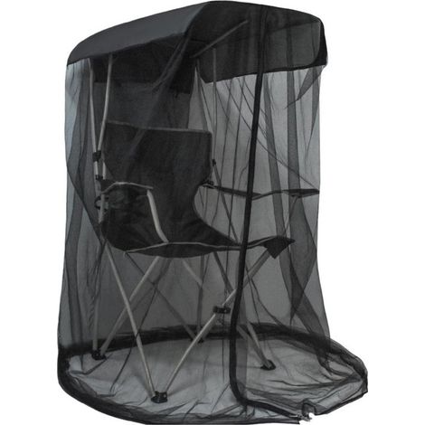 Zanzariera per sedia a dondolo da esterno, 82x89x160 cm, nera (sedia non inclusa), rete oscurante, per pesca, patio e giardino, per uso esterno