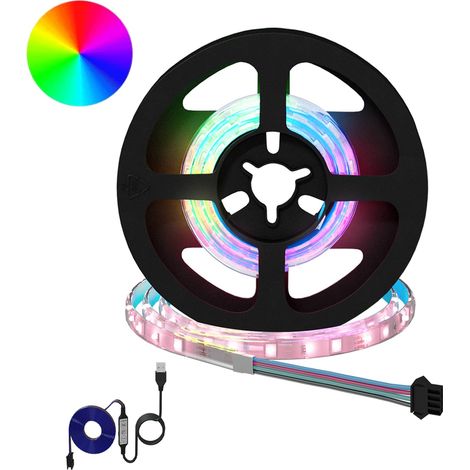 LED Streifen 2 pcs Schwarz und Transparent 400 mm