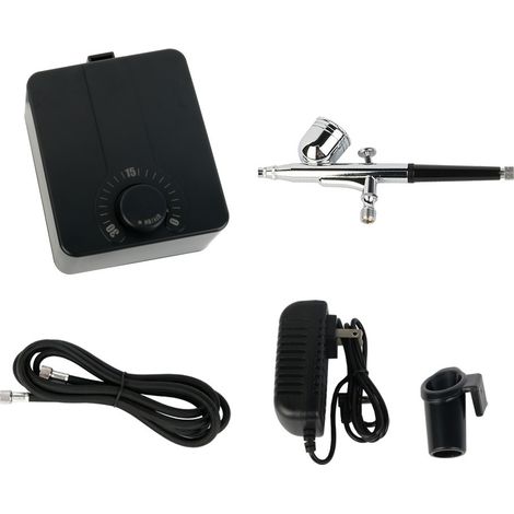 Mini-Airbrush-Set für professionelles und präzises Modellmalen und Nageldesign Enthält eine automatische Abschaltluftpumpe, Airbrush-Größen in verschiedenen Größen und einen tragbaren Farbdrucker.