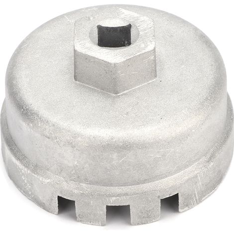 RASTKY Ölfilterschlüssel für 6-8-Zylinder-Motoren, Werkzeug aus Aluminiumlegierung, 64,5 mm, 14 Zähne, einfache Demontage, Fahrzeugmodifikationen.