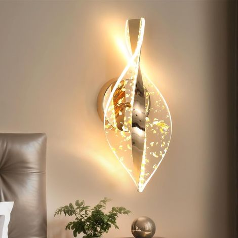 3 Températures de Couleur 3000K/4500K/6500K Applique Murale LED, 12W Oro Dimmable Lampe LED Murale Moderne, 2000LM Acrylique Lampe Murale Interieur pour Chambre Couloir Salon Salle (1/5)