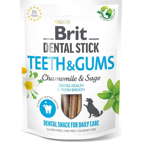 Brit Super Premium Golosina Dental para Perros, Dientes y Encías, Manzanilla, 251 g (1/3)
