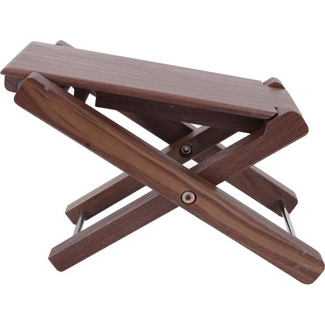 Repose-pieds en bois pour guitare acoustique, fabrication artisanale solide, antidérapant et pliable. (1/5)