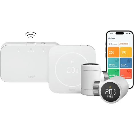 Thermostat connecté et Intelligent Sans Fil - Kit de démarrage X (2e Gen) Multiroom avec 2 têtes X (1/5)