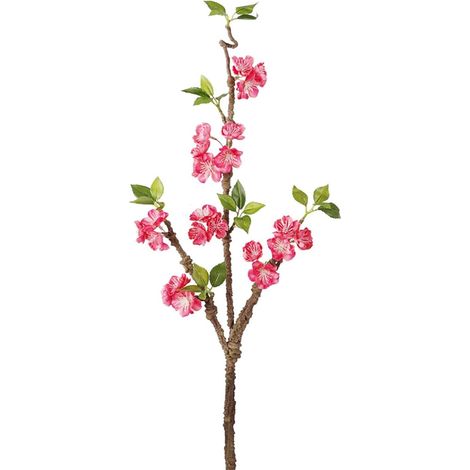 Fleurs de Prunier artificielles, Bouquet de Fleurs de Prunier à Tige Longue, Fausses Branches de Prunier pour décoration de Table de Maison (Rose Rouge) (1/5)