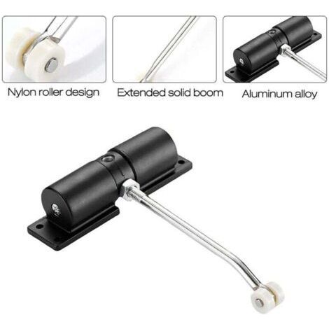 Automatic Door Closer, Spring Loaded Door Closer, Adjustable Zinc Alloy Automatic Closing for Living Room or Commercial (1/3)