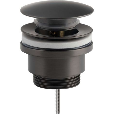 Sapho Zubehör - Waschbecken-Ablaufgarnitur, Click-Clack, Gunmetal CV1002GM