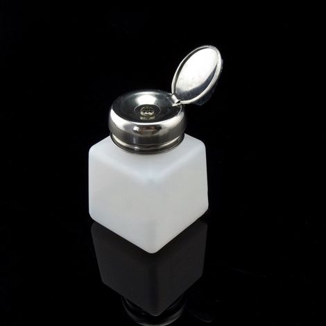 Bote dispensador liquido limpiador o alcohol por presion 100ml (1/2)