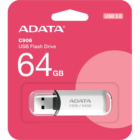 Clé USB ADATA C906 64 Go Blanc - USB 2.0