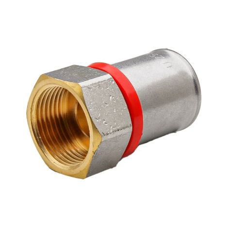 Mehrschichtige gerade Innenverschraubung, Presstyp U-rot - Ø20x1/2" (1/3)