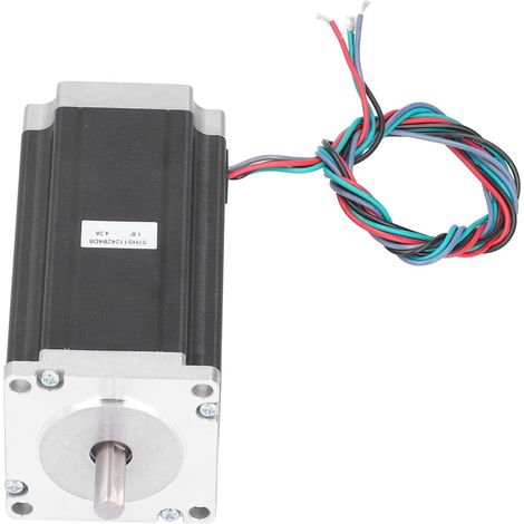 Moteur pas-à-pas 57HS11242B4D8 3Nm 24V pour fraiseuse CNC, double arbre 8mm, couple élevé (1/5)
